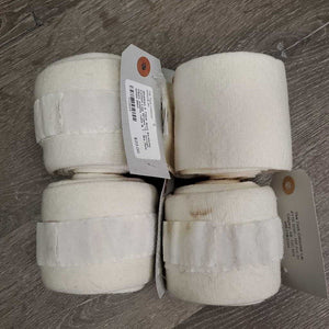 4 Thick Soft Stretchy Cotton Leg Wraps *3 - xc/vgc, clean, stains, rubs & 1 - like new
