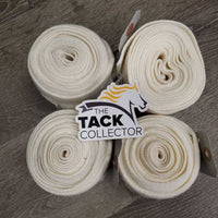 4 Thick Soft Stretchy Cotton Leg Wraps *3 - xc/vgc, clean, stains, rubs & 1 - like new