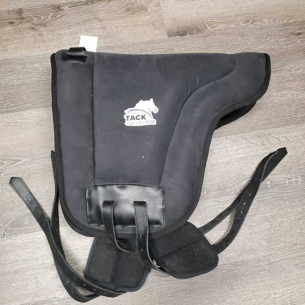 Thick Padded MicroSuede Bareback Pad, 2x bgrds, Pommel Strap *vgc, dirt & hair