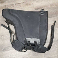 Thick Padded MicroSuede Bareback Pad, 2x bgrds, Pommel Strap *vgc, dirt & hair
