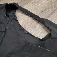 Hvy Full Face Slinky, Zipper *gc, older, hair, clean, snags, pulled & undone face stitching