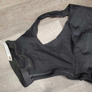 Hvy Full Face Slinky, Zipper *gc, older, hair, clean, snags, pulled & undone face stitching