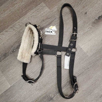 Fleece Nose Lungeing Cavesson *gc, clumpy, dingy, mnr residue, hair, rust
