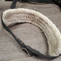 Fleece Nose Lungeing Cavesson *gc, clumpy, dingy, mnr residue, hair, rust
