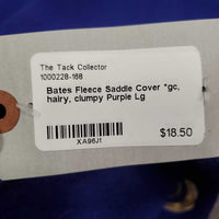 Fleece Saddle Cover *gc, hairy, clumpy
