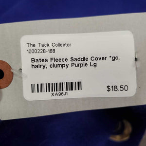 Fleece Saddle Cover *gc, hairy, clumpy