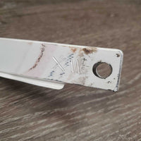 XWide - White Gullet Bar, 6 screws, 2 Washers, Box *vgc/gc, scratches, scrapes, stains
