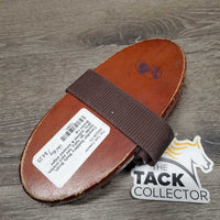 Body Brush, handle *gc, hairy, mnr bent bristles, dirty, stained & scraped edges
