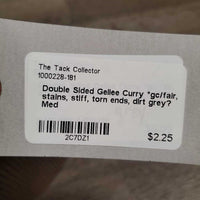 Double Sided Gellee Curry *gc/fair, stains, stiff, torn ends, dirt
