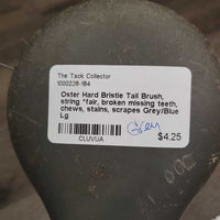 Hard Bristle Tail Brush, string *fair, broken missing teeth, chews, stains, scrapes
