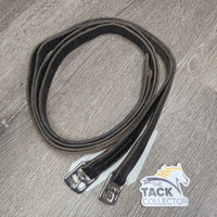 Soft Stirrup Leathers *gc/fair, stretched, v.rubbed, scraped & faded, xholes, uneven

