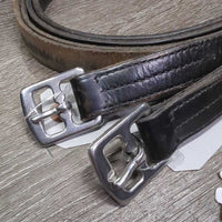 Soft Stirrup Leathers *gc/fair, stretched, v.rubbed, scraped & faded, xholes, uneven
