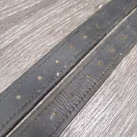 Thick Nylon Lined Stirrup Leathers *gc/fair, cut/shortened, dents, rubs, threads, rough edges
