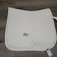 Quilt Dressage Pad, 1x piping *vgc, clean, mnr stains, rubs, threads, puckers
