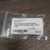 Rock Gemstone Bridle/Halter Charm *gc, v.rubbed edges
