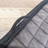 Thick Quilt Dressage Saddle Pad *gc/fair, v.faded, clean, rubs, pills, undone stitching, thin/holes
