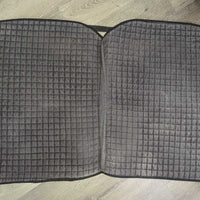 Thick Quilt Dressage Saddle Pad *gc/fair, v.faded, clean, rubs, pills, undone stitching, thin/holes
