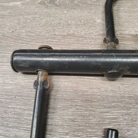 4 Hook Stall Mount Tack - Bridle Rack *gc, clean, faded, rust, scratches, scrapes
