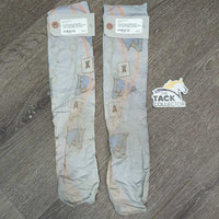 Tall Light Nylon Riding Boot Socks, "Dressage" *gc, mnr faded, rubs, pills & stains
