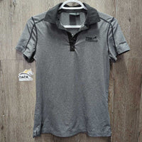 SS Polo Shirt, 1/4 Button Up "TSM" Team Spruce Meadows *vgc
