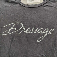 SS Cotton Shirt "Dressage" *gc, faded, pills, rubs, linty, cracking logo
