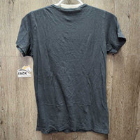 SS Cotton Shirt "Crazy Horse Lady" *gc, pills, hair, faded, rubs, cracking logo
