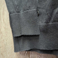 LS V Neck Sweater, "Spruce Meadows" *gc, pills, hair, faded, rubs
