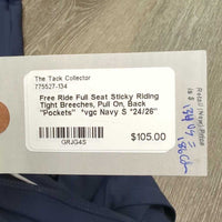Full Seat Sticky Riding Tight Breeches, Pull On, Back "Pockets" *vgc
