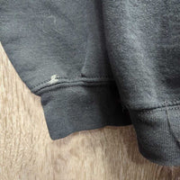 Hvy Sweatshirt Hoodie "Spruce Meadows" *gc, faded, stains?dirty, hair, clumpy, cut tag
