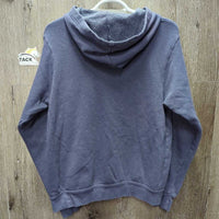 Sweatshirt Hoodie "Equestrians, Making Dirt Look Good" *gc, pills, rubs, faded, cracking text, clumpy lining
