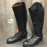 Field Boots, zips *vgc, mnr dust, stretched elastic, scuffs, folded & creased toes
