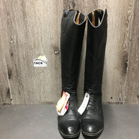 Field Boots, zips *vgc, mnr dust, stretched elastic, scuffs, folded & creased toes