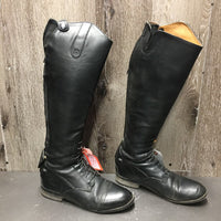 Field Boots, zips *vgc, mnr dust, stretched elastic, scuffs, folded & creased toes