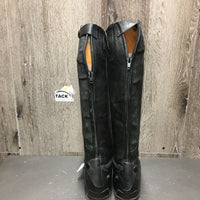 Field Boots, zips *vgc, mnr dust, stretched elastic, scuffs, folded & creased toes