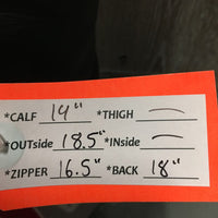 Field Boots, zips *vgc, mnr dust, stretched elastic, scuffs, folded & creased toes