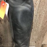 Dressage Boots, Zips *gc, clean, mnr rubs, crackles, scrapes, scratches & threads, loose toe sole
