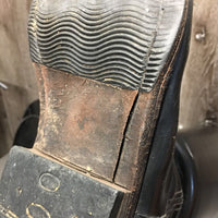 Dressage Boots, Zips *gc, clean, mnr rubs, crackles, scrapes, scratches & threads, loose toe sole
