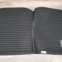 Quilt Dressage Pad, 1x bling, "O'Connor Equine" *gc, clean, cut tabs, threads, pills, mnr hair, faded, rubs
