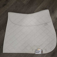 Fleece Lined Quilt Dressage Pad, "Winston" *gc, clean, cut tabs, pilly, clumpy, puckers, mnr rubs, hair, threads, stains, dingy

