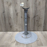 Farrier's Hoof Stand, Checkerplate Base, 2 Tops, Rasp, Pin *vgc, mnr rust, chips
