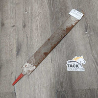 Farrier's Hoof Stand, Checkerplate Base, 2 Tops, Rasp, Pin *vgc, mnr rust, chips
