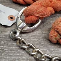 Thick Cotton Lead Rope, 20" Nose Chain *gc, faded, mnr dirt, stain, rubs & frays
