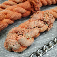 Thick Cotton Lead Rope, 20" Nose Chain *gc, faded, mnr dirt, stain, rubs & frays

