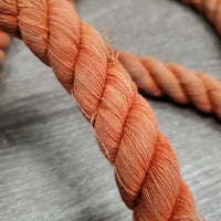 Thick Cotton Lead Rope, 20" Nose Chain *gc, faded, mnr dirt, stain, rubs & frays
