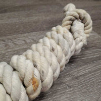Thick Cotton Lead Rope, Bull Snap *gc, frays/threads, dingy, stains
