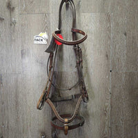Rsd Braided Bridle, flash *gc, dirt, v.stiff, v.dry, faded, rubs, film, v.tight keepers
