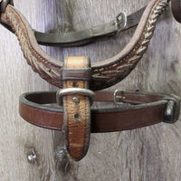 Rsd Braided Bridle, flash *gc, dirt, v.stiff, v.dry, faded, rubs, film, v.tight keepers
