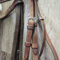 Rsd Braided Bridle, flash *gc, dirt, v.stiff, v.dry, faded, rubs, film, v.tight keepers
