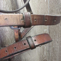Rsd Braided Bridle, flash *gc, dirt, v.stiff, v.dry, faded, rubs, film, v.tight keepers

