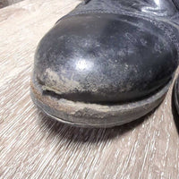 Pull On Field Boots, 1 aftermarket zipper, 2x red forms *gc/fair, dirt, rubs, older, v.scraped, creases & thin spots
